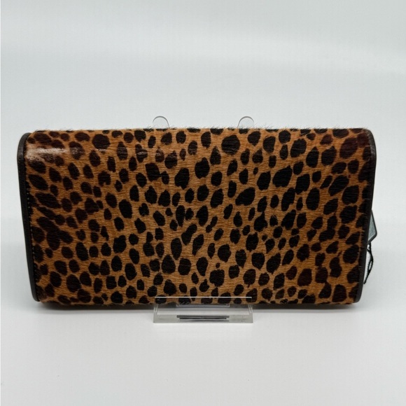 Dolce & Gabbana Unborn Calf Leopard Long Bifold Wallet - Picture 3 of 5